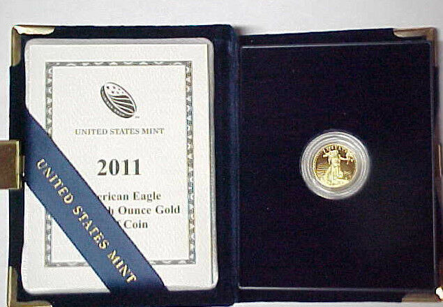 Proof 2011-W $5 American Gold Eagle 1/10 oz Gold