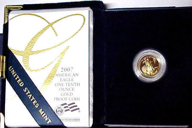 Proof 2007-W $5 American Gold Eagle 1/10 oz Gold
