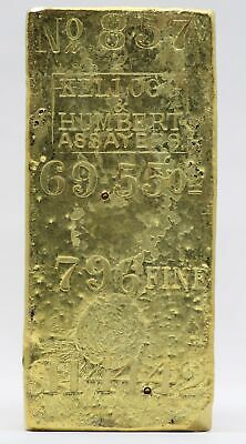 Kellog & Humbert Assayers Gold Bar from 1857 SS Central America Shipwreck JB756