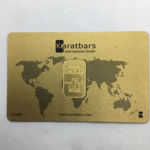 kARATBARS  5 GRAMS 999.9 GOLD #157