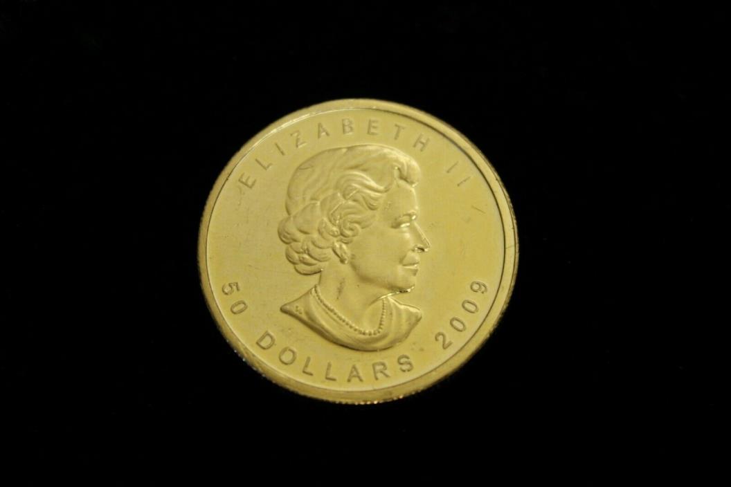 2009 Canadian Maple Leaf $50 1oz .9999 Gold Coin