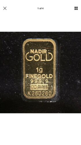 SEALED 1 GRAM KARATBAR NADIR GOLD BAR .9999 PURE Gold