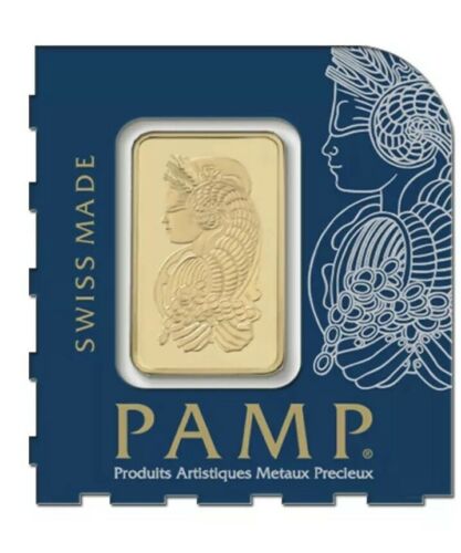 1 gram Gold Bar - PAMP Suisse Lady Fortuna .9999 Fine (In Assay from