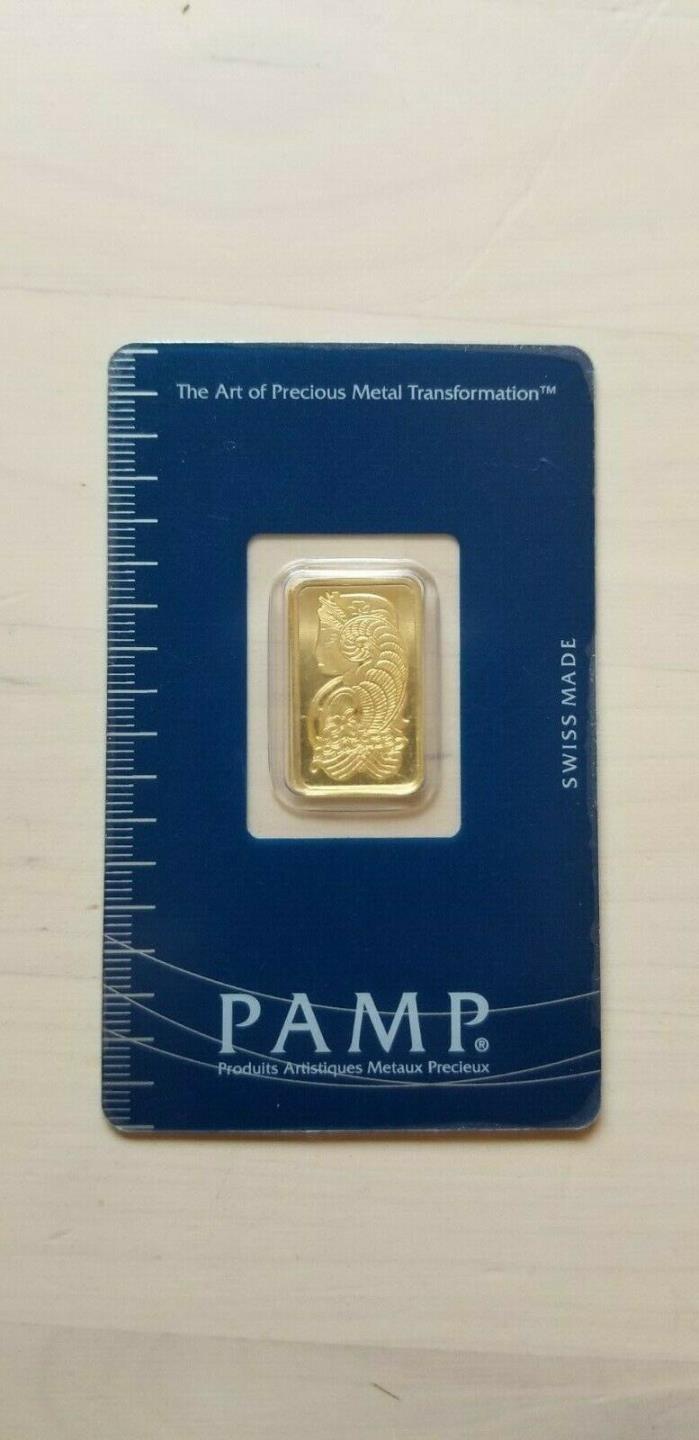 PAMP Suisse 5g Fine Gold Bar, 999.9, Swiss Made