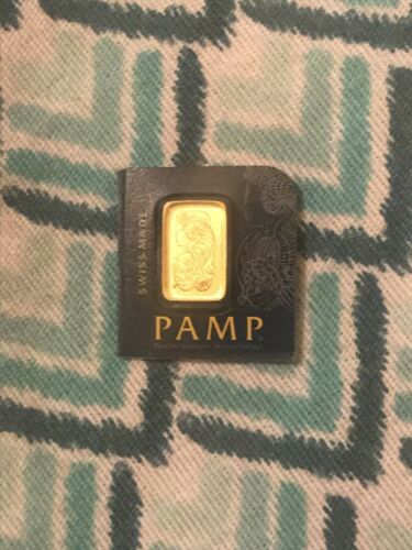 Pamp Suisse 1 Gram .999 Gold Fortuna Bar In Assay Card