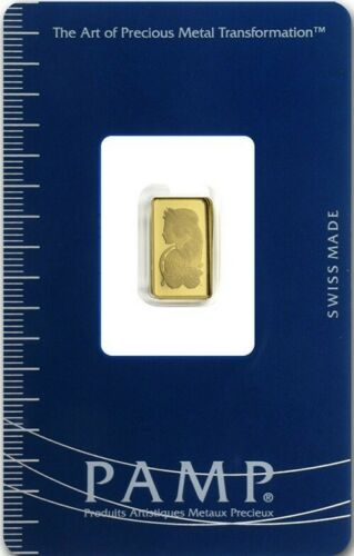 PAMP Suisse 1 Gram .9999 Gold Bar Fortuna Sealed (sku 7636)