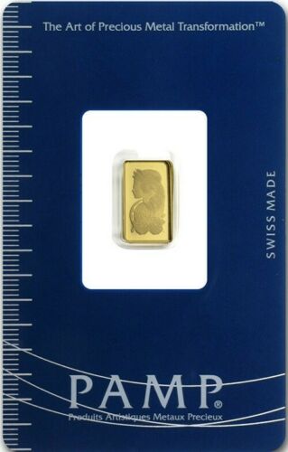 PAMP Suisse 1 Gram .9999 Gold Bar Fortuna Sealed (sku 1398)