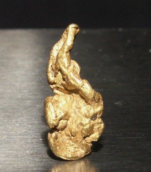 Genuine Natural Gold Nugget from Atlin, BC,  .91 Grams