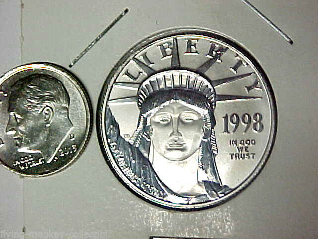 1998 $50 Platinum 1/2 oz American Eagle .9995 Fine Platinum Uncirculated