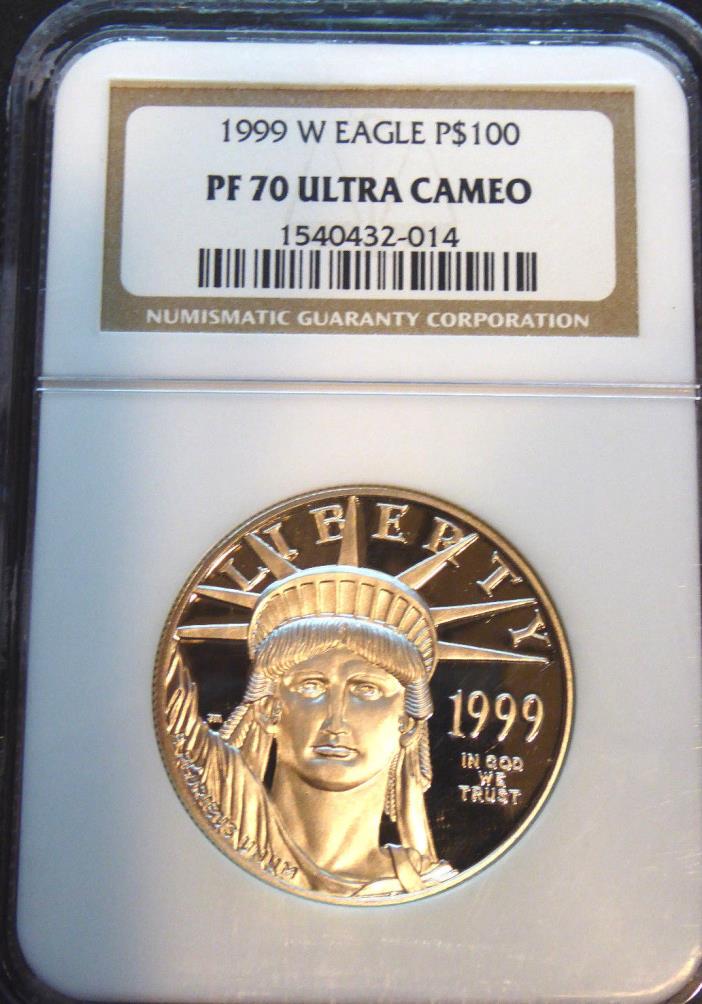 1999-W P$100 Proof Platinum American Eagle PF70 Ultra Cameo NGC -PRICE REDUCED!