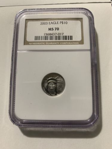 2003 $10 MS70 Platinum Statute Of Liberty Eagle