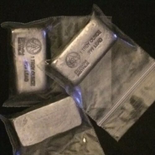 1 Troy oz .999 Fine LEAD BAR /HOBBY/CRAFTS~U.S. SELLER Fast Shipping