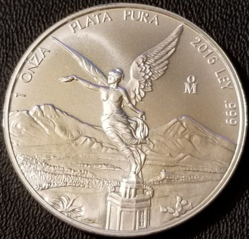 2016 Mexico Libertad (1 Onza) Coin .999 Fine Silver Bullion - BU