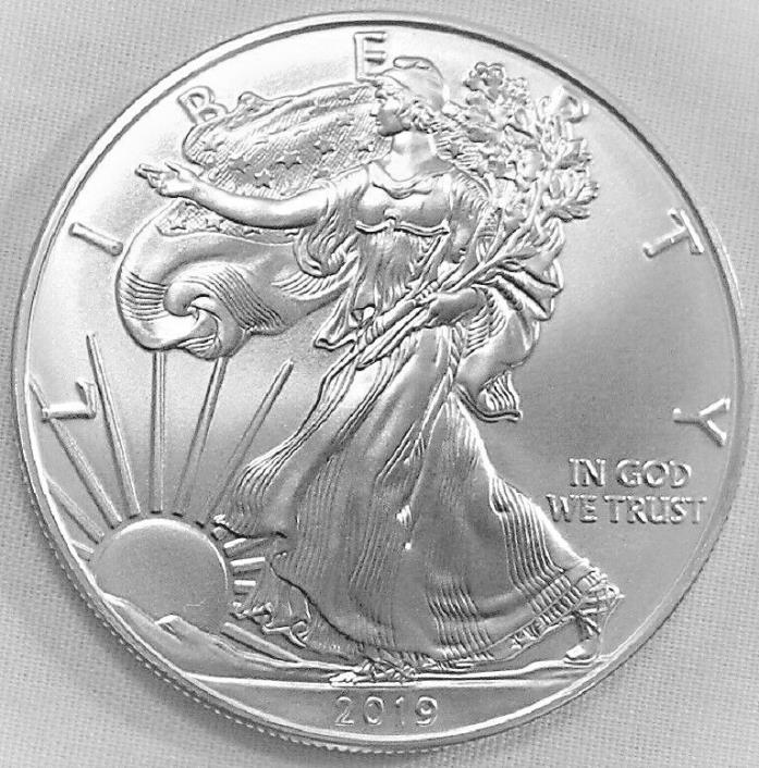 2019 American Silver Eagle BU 1 oz fine Coin US $1 Dollar Uncirculated U.S. Mint