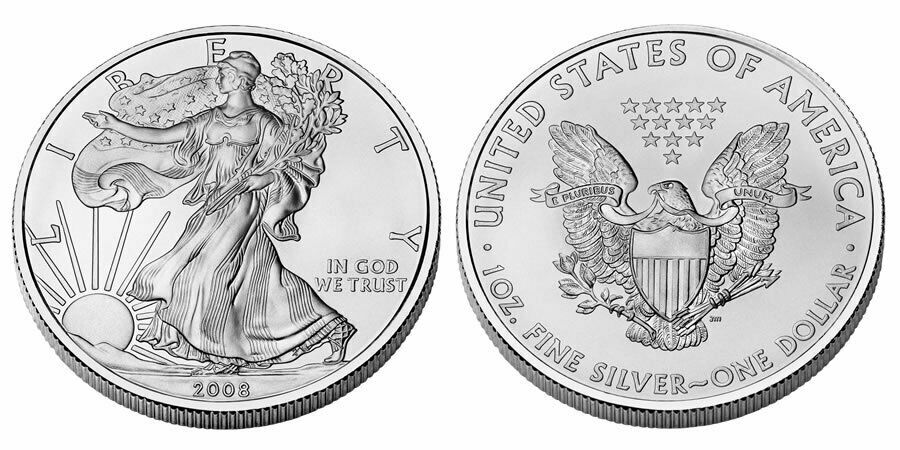 2008 American Eagle Walking Liberty Silver Dollar 1 OZ .999 Fine Uncirculated