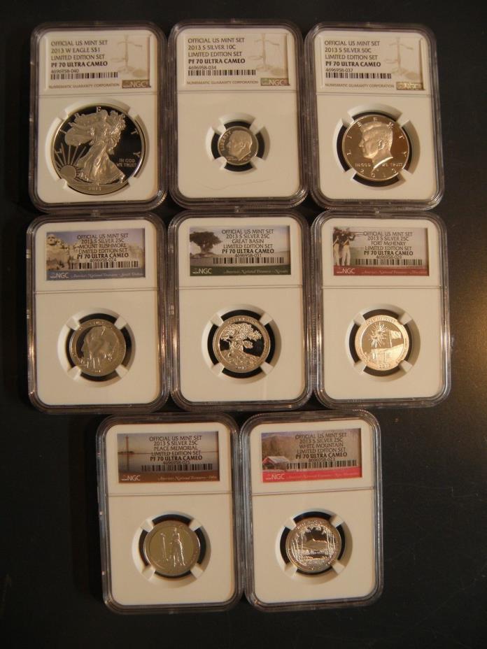2013 LIMITED EDITION PROOF SET (ALL 8) 