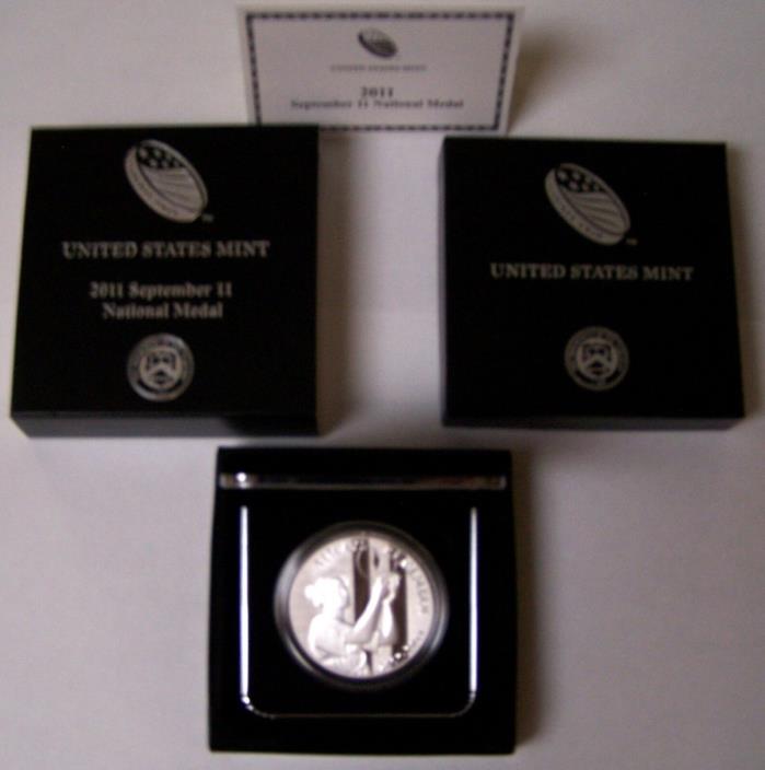 GEM PROOF 2011 SEPT. 11 National Medal Silver Coin