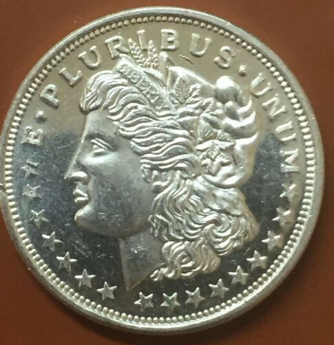 “Morgan Dollar” Silver Trade Unit One 1 Troy Oz Ounce .999 Silver Coin Art #2