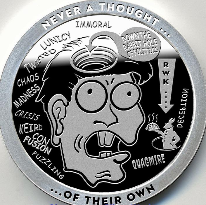 1oz .999 Silver Proof - Never A Thought - Only 200 Minted!