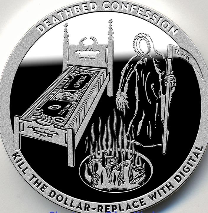 1oz .999 Silver Proof - Deathbed Confession - Only 200 Minted!