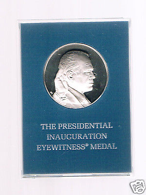 Franklin Mint Gerald Ford Eyewitness Inauguration Medal - Sterling Silver Proof