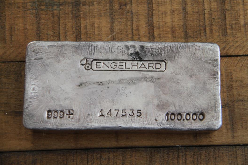 Engelhard 100 oz old pour