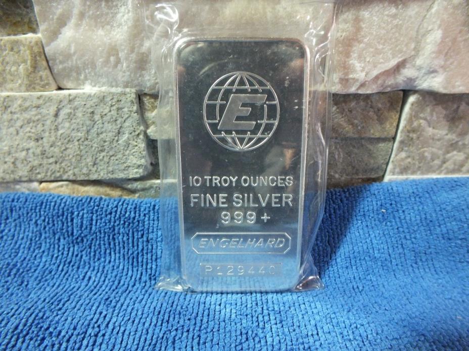 Engelhard 10 oz silver bar P129440 Rare Prefix Only 750 made sequential numbers