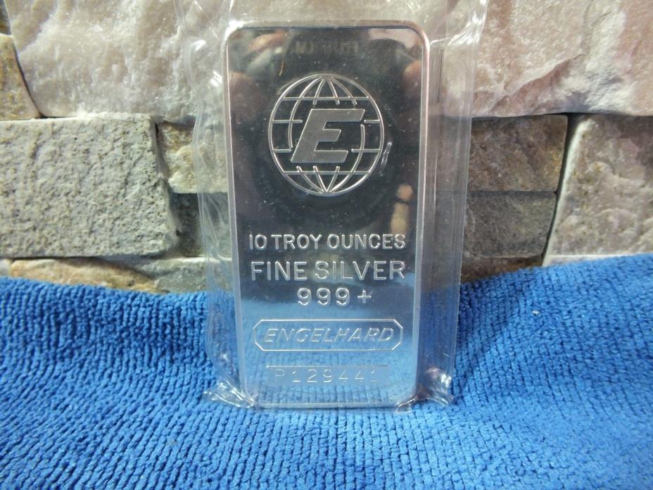 Engelhard 10 oz silver bar P129441 Rare Prefix Only 750 made sequential numbers
