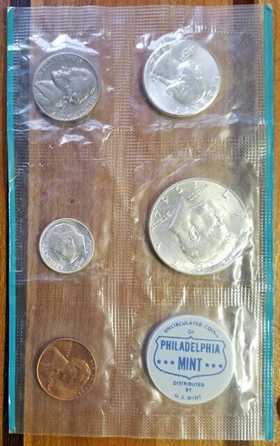 Uncirculated Coin Proof Set 1964 Philadelphia Mint 90% Silver