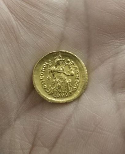 Byzantine gold coin