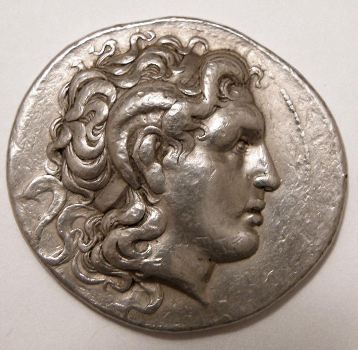Kingdom of Thrace, Lysimachos Ancient Silver Tetradrachm Coin, 286-281 B.C.