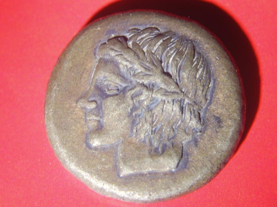 SICILY: LEONTINI 450 BC Authentic Ancient Greek  Coin