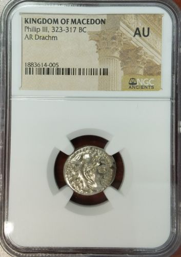 Philip III - Kindgom of Macedon Drachm - 323-317 BC - NGC-AU