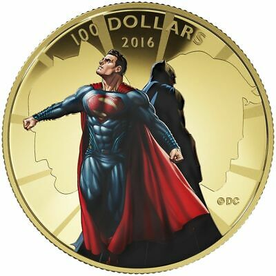 2016 Canada $100 Batman v Superman: Dawn of Justice - 14-kt. Gold Coin