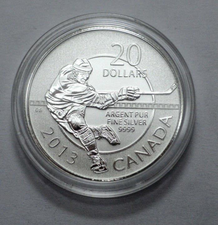 RARE , Superb 2013 Canada $20 Fine Silver Commemorative Coin - Hockey !!!!...