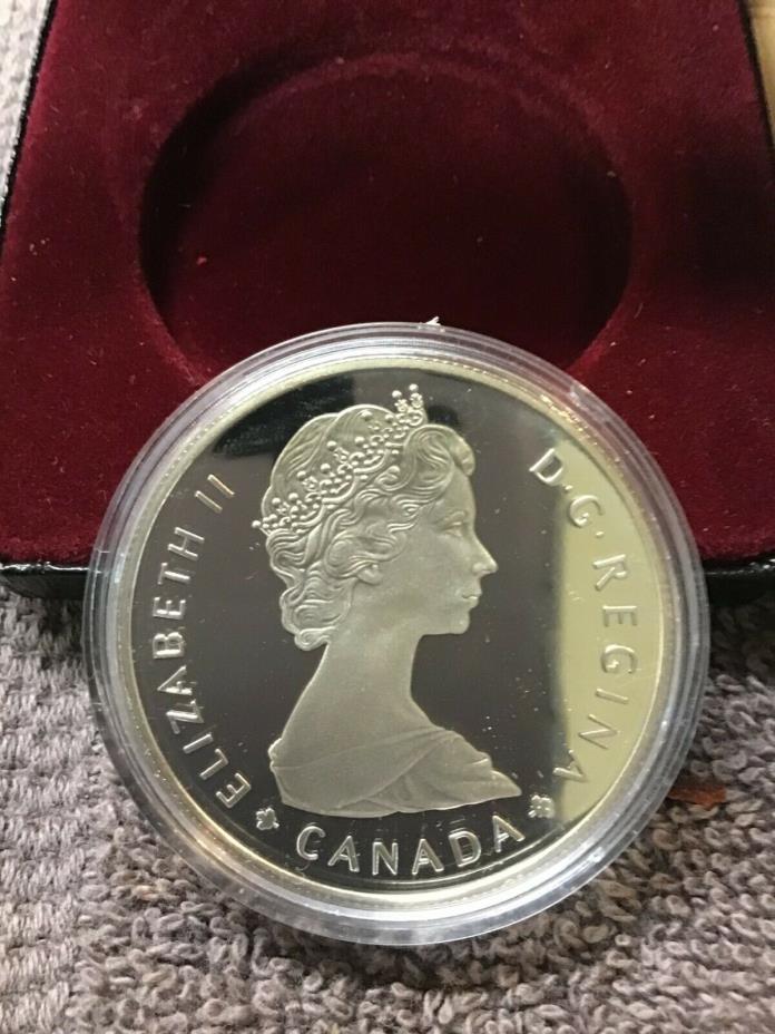 1885-1985 ROYAL CANADIAN MINT NATIONAL PARKS SILVER DOLLAR .500 FINE SILVER