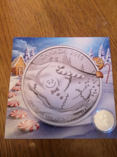 2015 Gingerbread Man $20 Pure Silver Coin .9999 Fine +COA