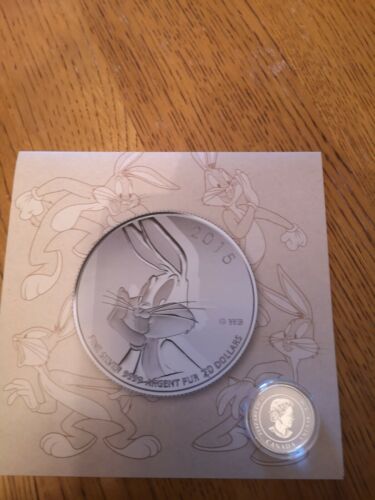2015 Bugs Bunny $20 Pure Silver Coin .9999 Fine +COA