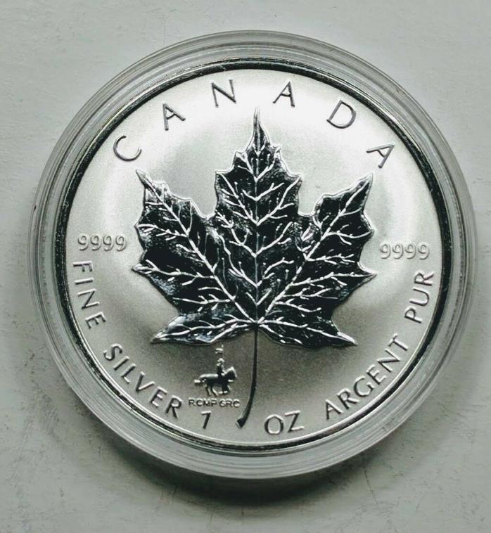 1998 Canada $5.00 1 oz Silver Maple Leaf .9999 RCMP Privy Mark