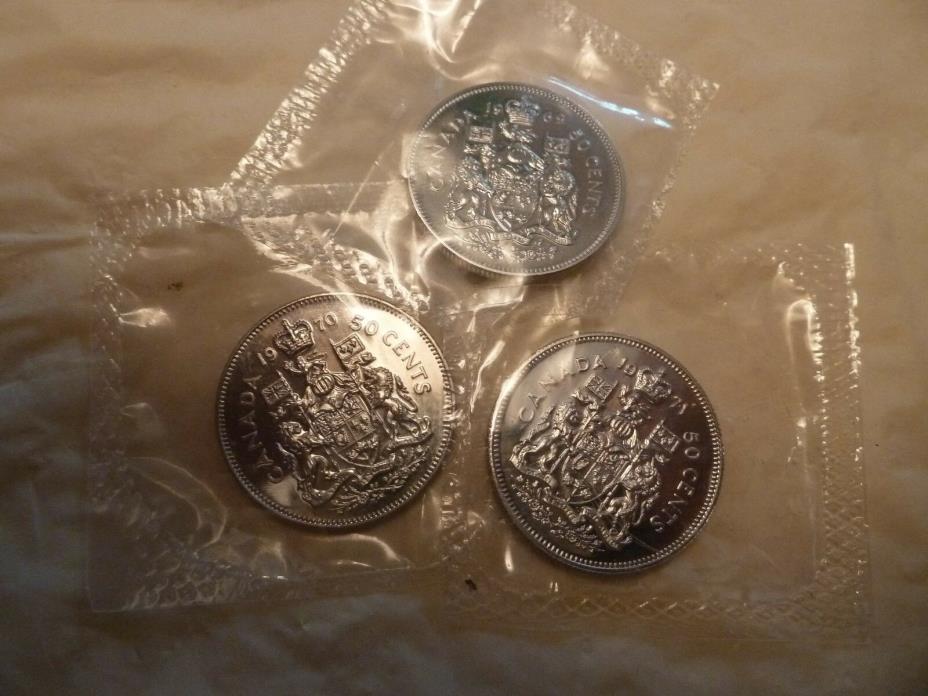 choose 1 coin  GEM 1969 or 70 or 71  50 cent coins  SEALED