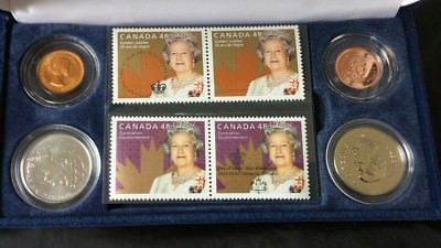 2003 Stamp & Coin Set - Queen Elizabeth II Coronation (Case & COA)