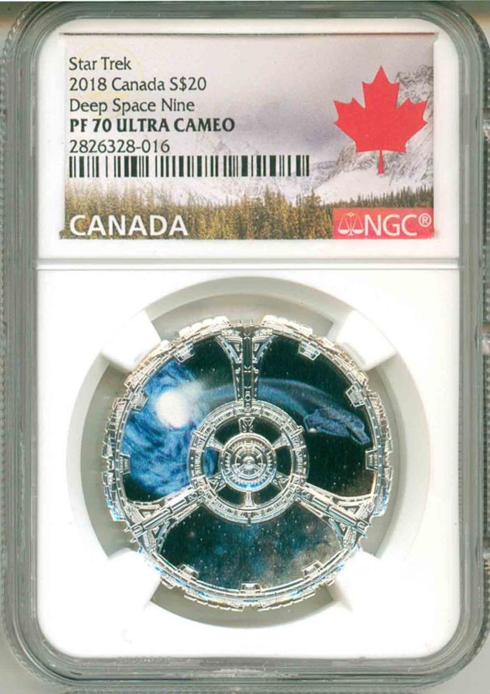 2018 Canada S$20 Star Trek Deep Space Nine NGC PF70 UC Mint Box & COA OGP