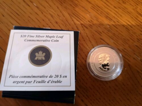 2011 Maple Leaf $20 Pure Silver Coin .9999 Fine +COA