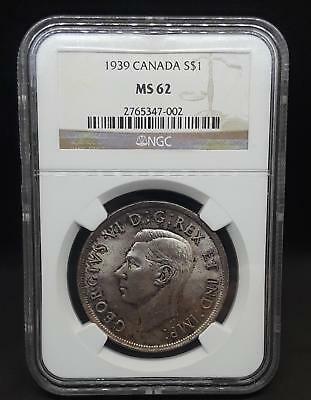 1939 Canada Silver $1 NGC Certified MS-64