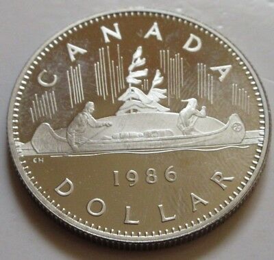 1986 Canada PROOF One Dollar Coin. BRI. UNC. (RJ344)