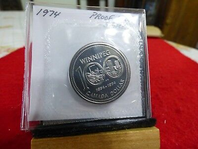 1974  CANADA  NICKEL  DOLLAR  COIN   TOP GRADE    74  PROOF LIKE  SEALED