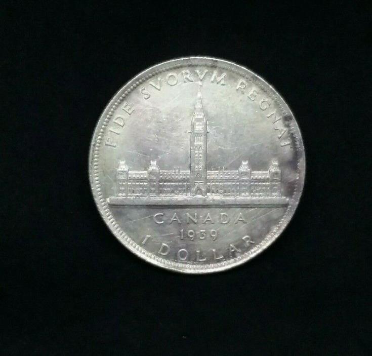 1939 $1 Canada Silver Dollar 