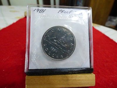 1984  CANADA  NICKEL  DOLLAR  COIN   TOP GRADE    84  PROOF LIKE  SEALED