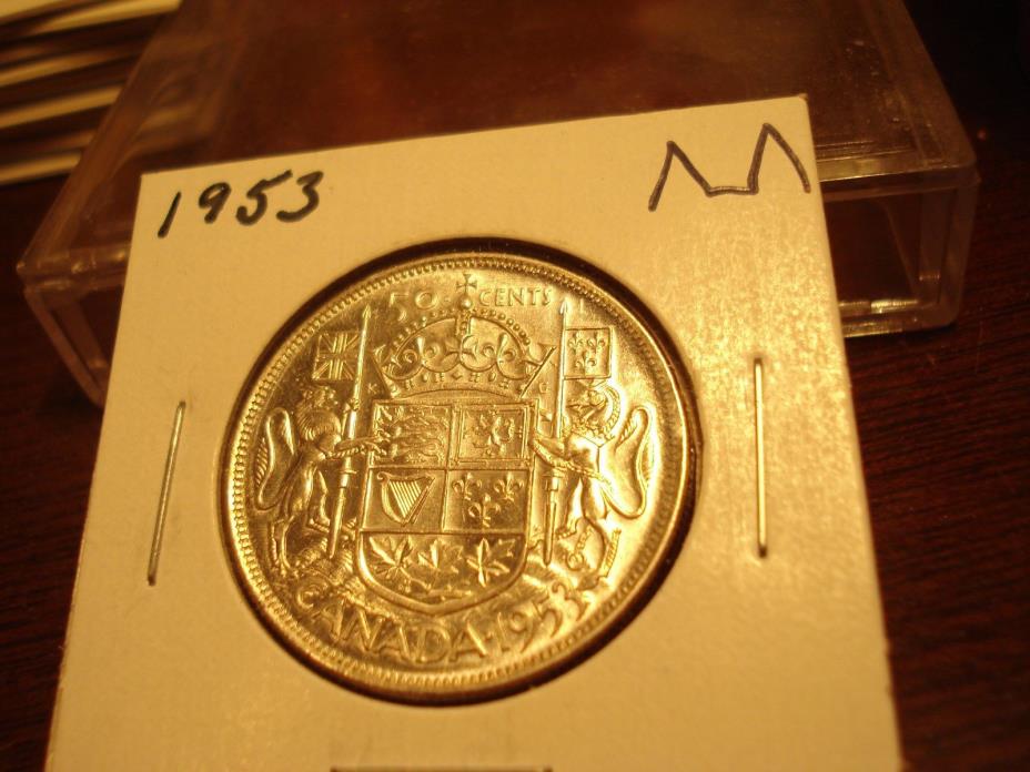 1953 - Canada - Silver 50 cent - Canadian half dollar