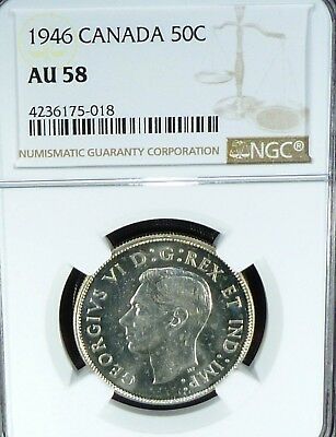 1946 CANADA 50 CENTS NGC